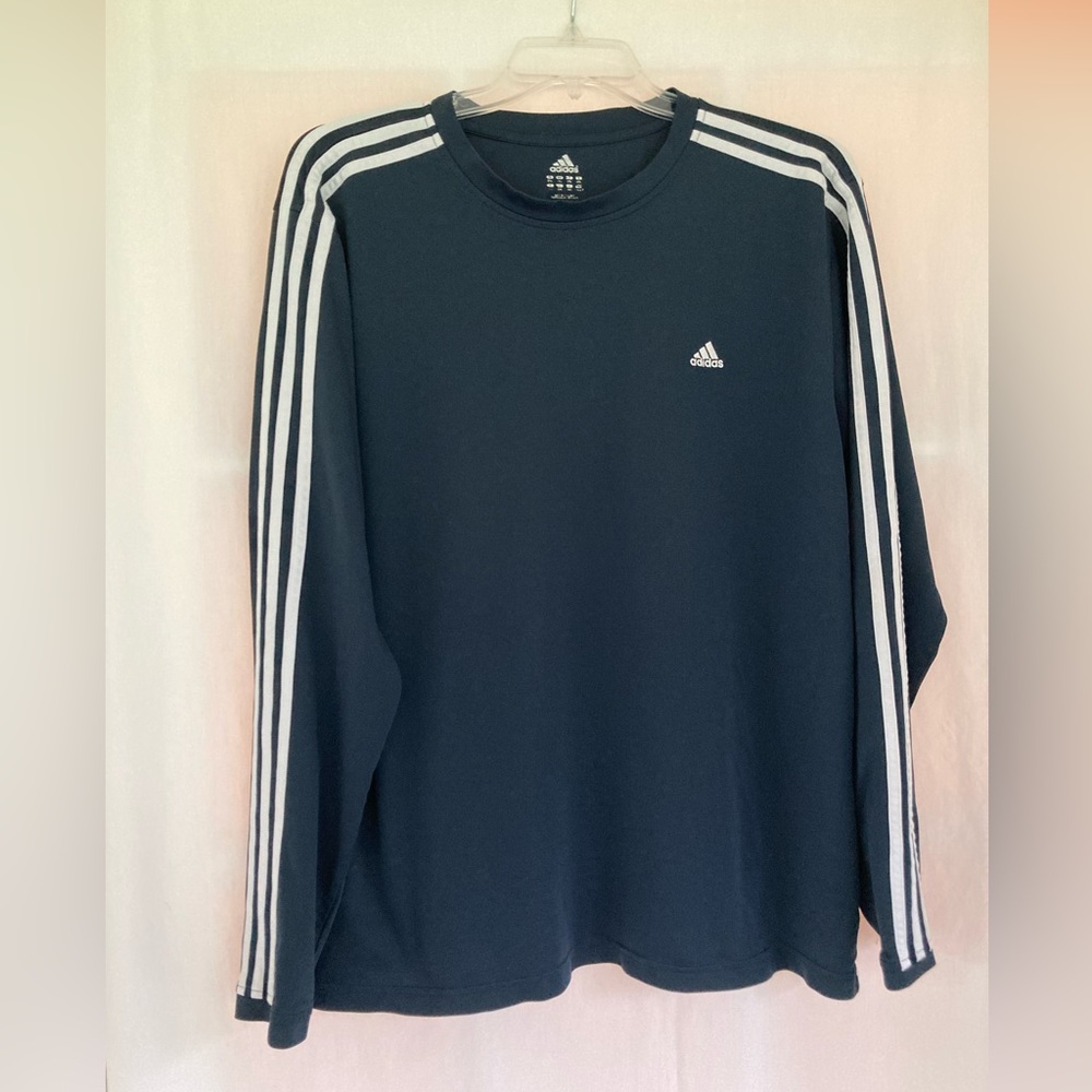 Men’s Size 2XL Adidas Long Sleeve Crew Neck Training Top 100% Polyester